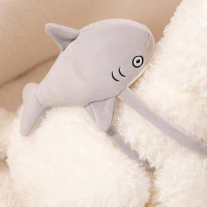 Schnauzer Dog With Shark Bag Plush-Kawaii Dream