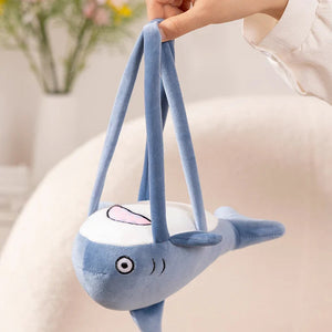 Schnauzer Dog With Shark Bag Plush-Kawaii Dream