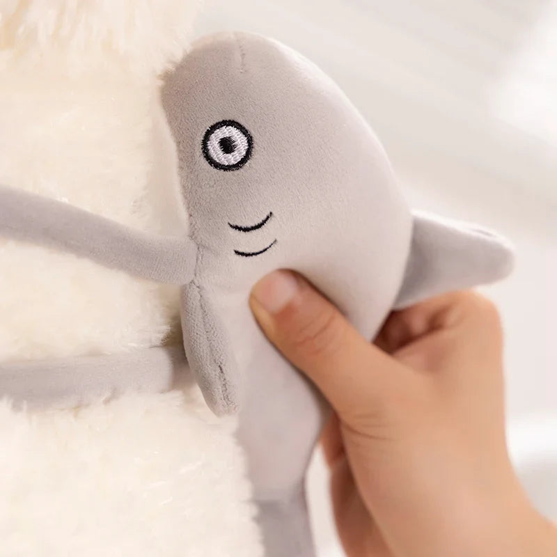 Schnauzer Dog With Shark Bag Plush-Kawaii Dream