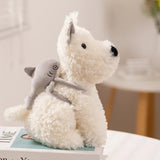 Schnauzer Dog With Shark Bag Plush-Kawaii Dream