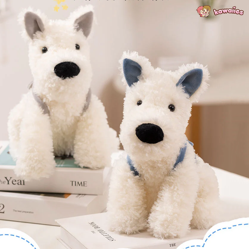 Schnauzer Dog With Shark Bag Plush-Kawaii Dream