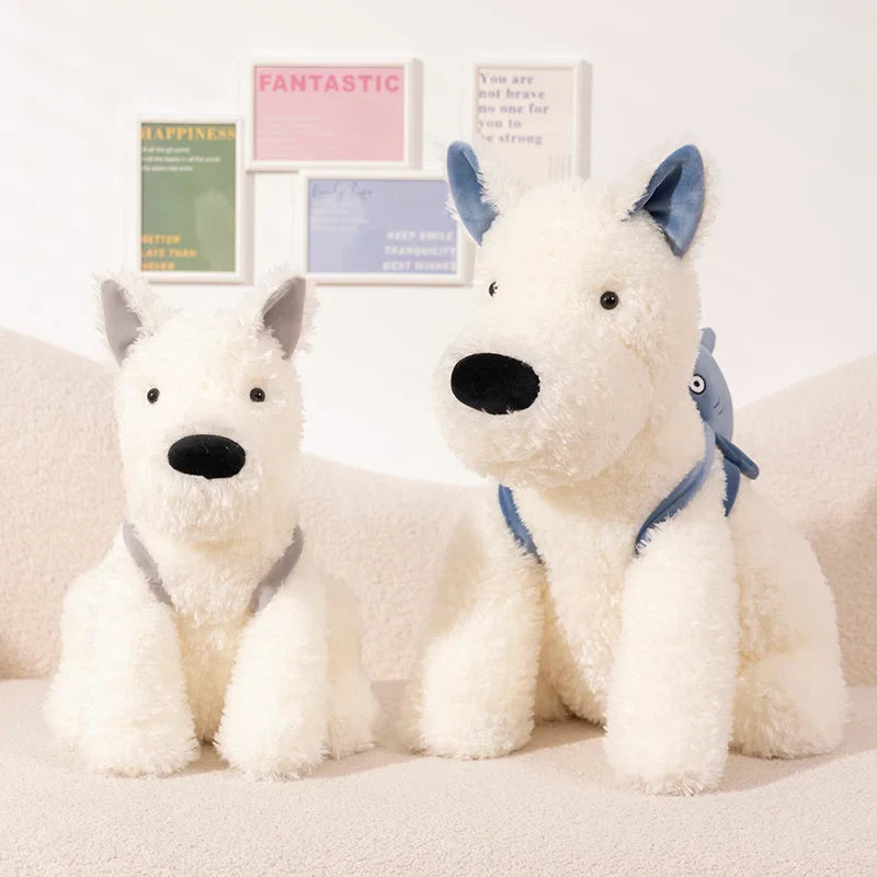 Schnauzer Dog With Shark Bag Plush-Kawaii Dream