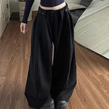 Harajuku Wide Leg Button Fly Pants