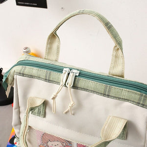 Set of 5 Kawaii Plaid Backpack Bag Collection-Kawaii Dream