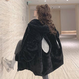 Kawaii Rabbit Ear Zip-Up Plush Hoodie