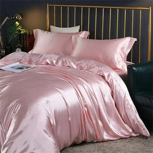 Shades of Pink Mulberry Silk Bedding Set-Kawaii Dream