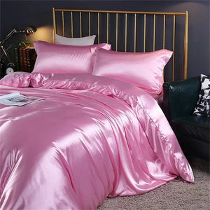 Shades of Pink Mulberry Silk Bedding Set-Kawaii Dream