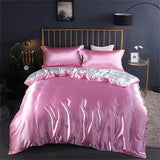 Shades of Pink Mulberry Silk Bedding Set-Kawaii Dream