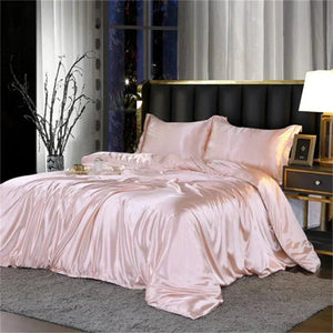 Shades of Pink Mulberry Silk Bedding Set-Kawaii Dream