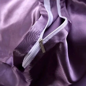 Shades of Purple Mulberry Silk Bedding Set-Kawaii Dream