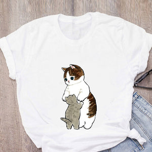 Shark Cat and Buddies Tee-Kawaii Dream