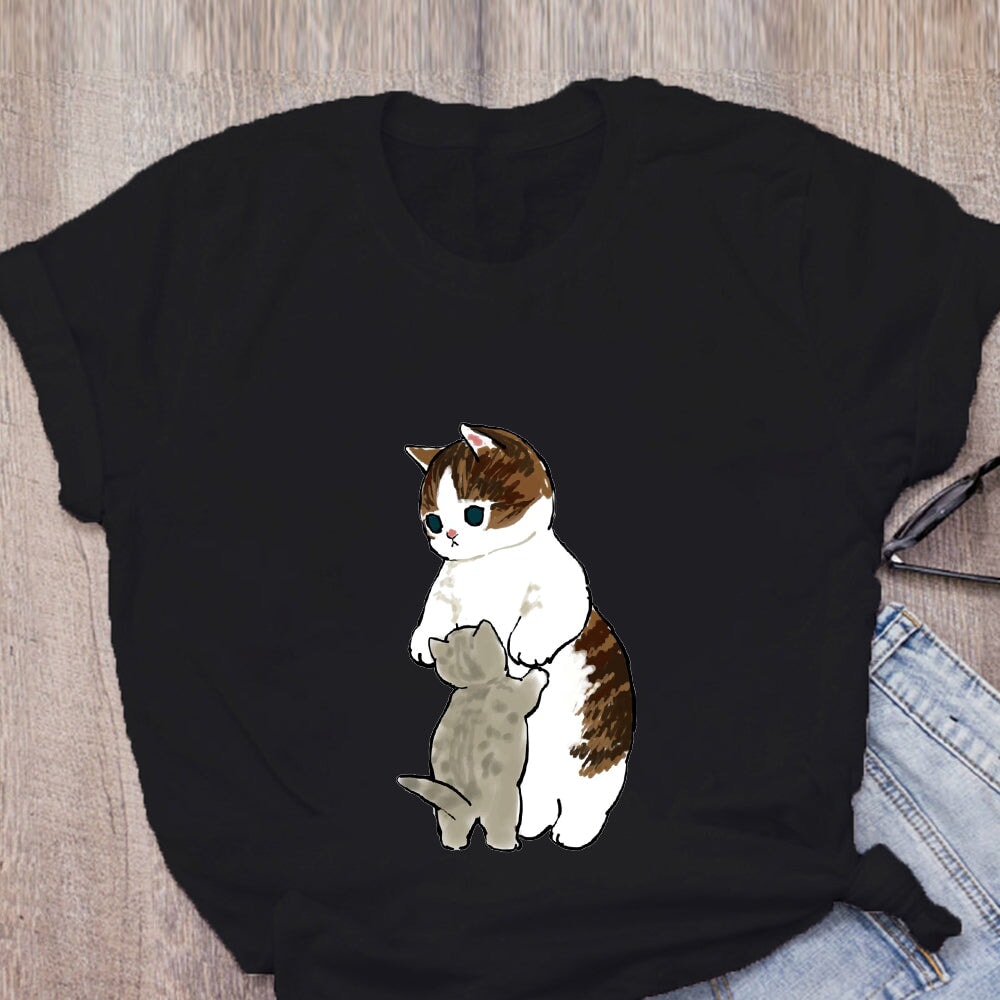 Shark Cat and Buddies Tee-Kawaii Dream