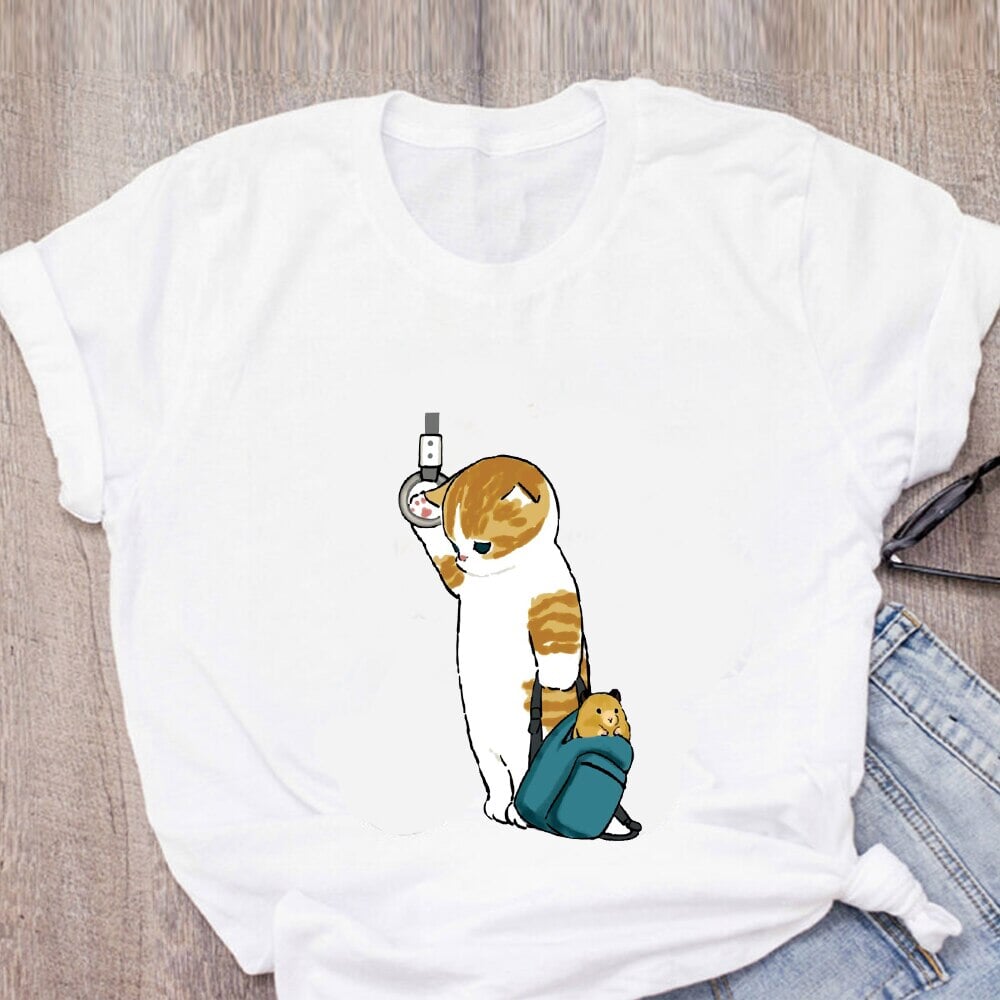 Shark Cat and Buddies Tee-Kawaii Dream