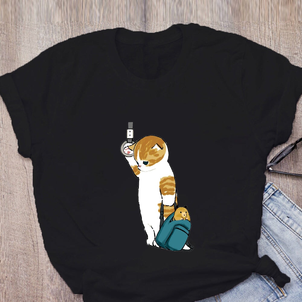 Shark Cat and Buddies Tee-Kawaii Dream