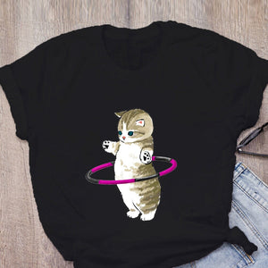 Shark Cat and Buddies Tee-Kawaii Dream