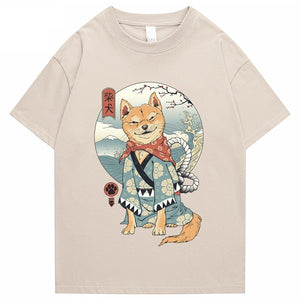 Shiba Inu in Kimono Tee-Kawaii Dream