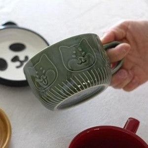 Shiba and Panda Mug with Coaster-Kawaii Dream