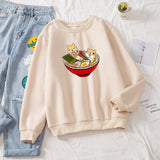 Shibas Bathing in Ramen Sweatshirt-Kawaii Dream