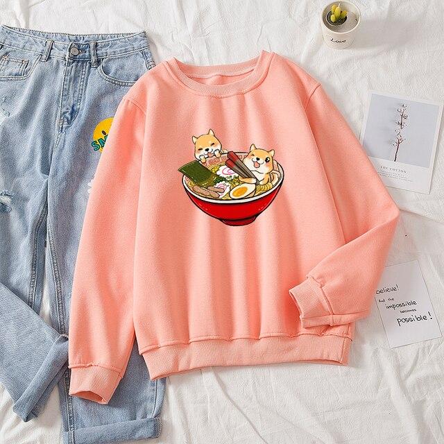 Shibas Bathing in Ramen Sweatshirt-Kawaii Dream