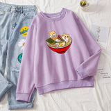 Shibas Bathing in Ramen Sweatshirt-Kawaii Dream