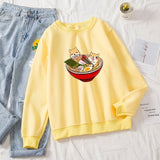 Shibas Bathing in Ramen Sweatshirt-Kawaii Dream
