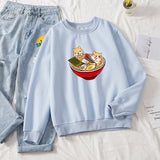 Shibas Bathing in Ramen Sweatshirt-Kawaii Dream