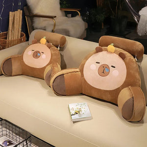 Sleepy Capybara Resting Cushion Pillow-Kawaii Dream