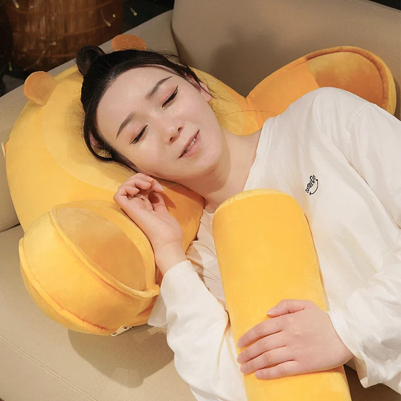 Sleepy Capybara Resting Cushion Pillow-Kawaii Dream
