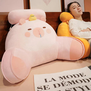 Sleepy Capybara Resting Cushion Pillow-Kawaii Dream