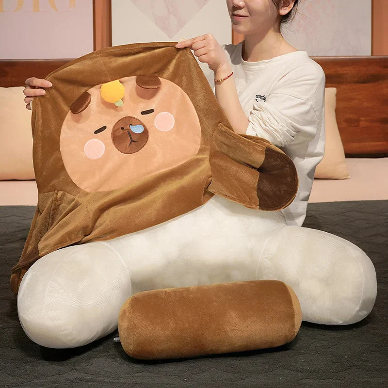 Sleepy Capybara Resting Cushion Pillow-Kawaii Dream