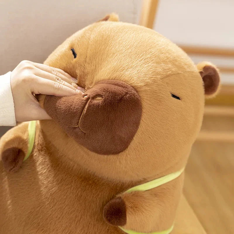 Sleepy Capybara with Mahjong Backpack Plushie-Kawaii Dream