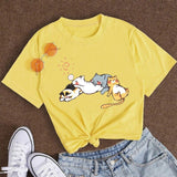 Sleepy Cats Short Sleeve Women's Tee-Kawaii Dream