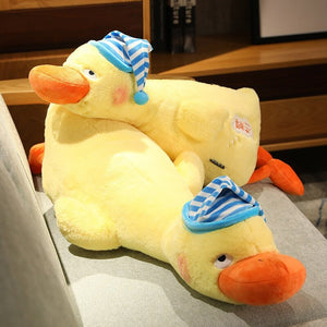 Sleepy Fluffy Duck Plushie-Kawaii Dream