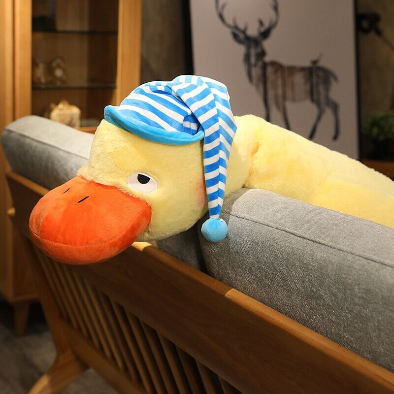 Sleepy Fluffy Duck Plushie-Kawaii Dream