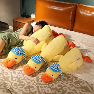 Sleepy Fluffy Duck Plushie-Kawaii Dream