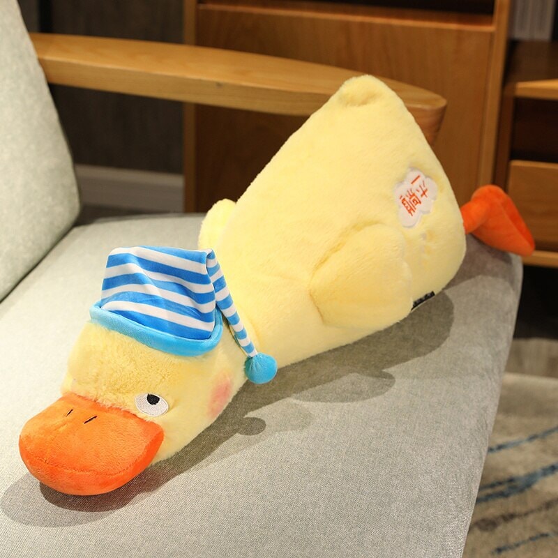 Sleepy Fluffy Duck Plushie-Kawaii Dream