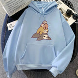 Sleepy Sloth Family Unisex Hoodie-Kawaii Dream