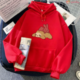 Sleepy Sloth Red Bunny Unisex Hoodie-Kawaii Dream