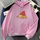 Sleepy Sloth Red Bunny Unisex Hoodie-Kawaii Dream