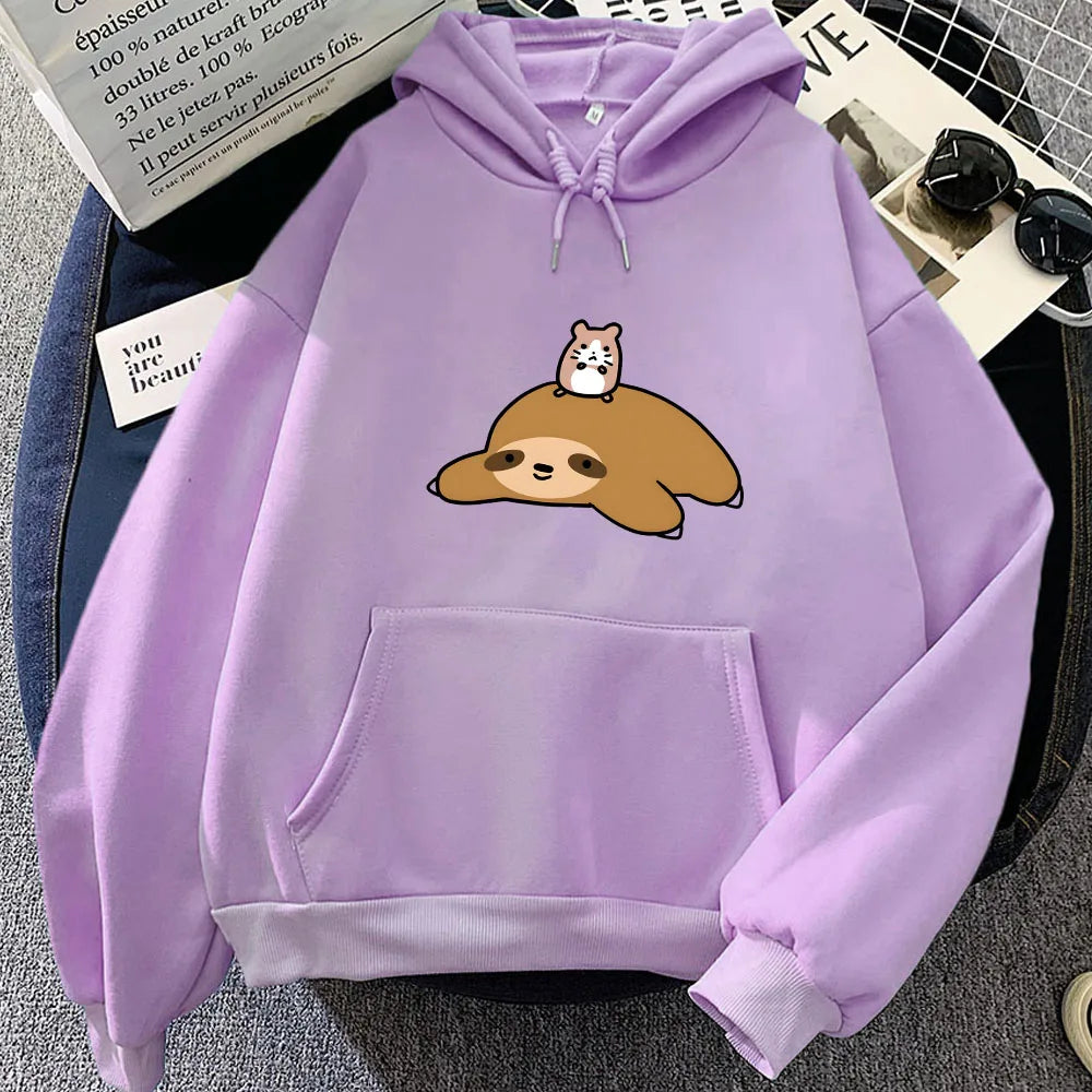 Sloth & Hamster Besties Unisex Hoodie-Kawaii Dream