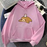 Sloth & Hamster Besties Unisex Hoodie-Kawaii Dream