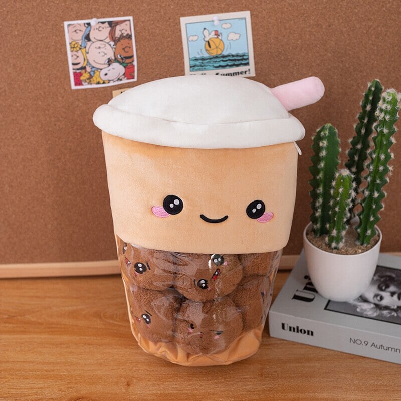 Smiling Boba Dessert Plushie-Kawaii Dream