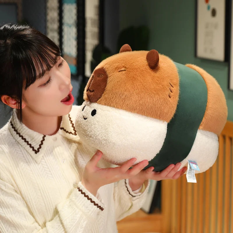 Smiling Capybara Onigiri Plush-Kawaii Dream