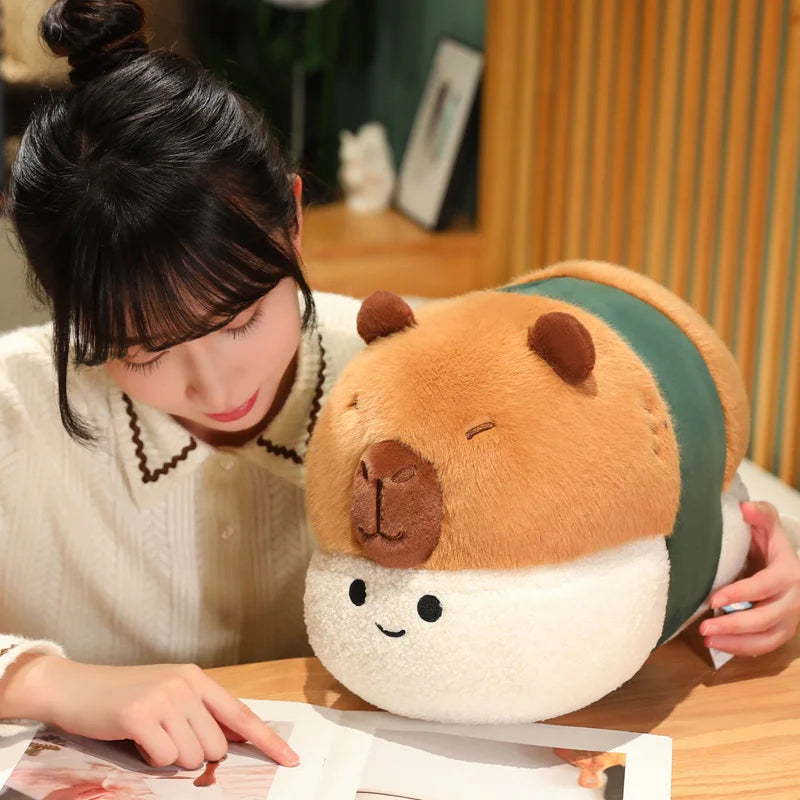 Smiling Capybara Onigiri Plush-Kawaii Dream