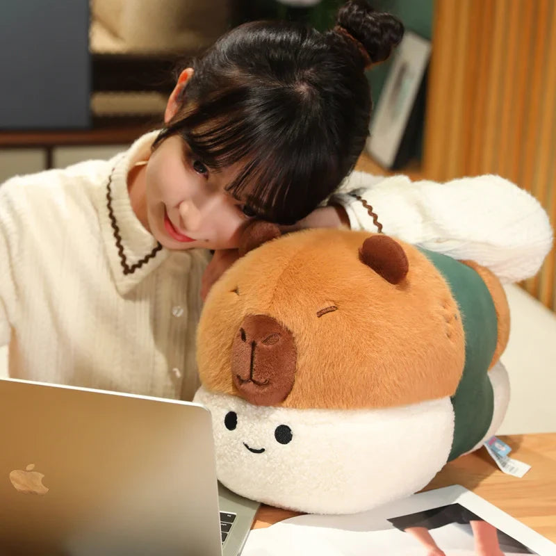 Smiling Capybara Onigiri Plush-Kawaii Dream
