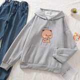 Snacking Teddy Bear Hoodies-Kawaii Dream