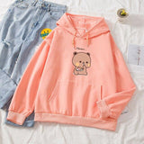 Snacking Teddy Bear Hoodies-Kawaii Dream