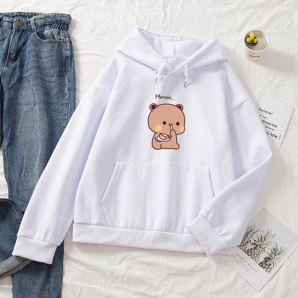 Snacking Teddy Bear Hoodies-Kawaii Dream