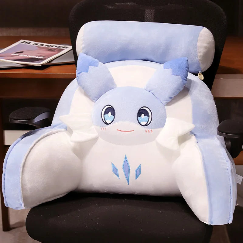 Sofi the Cute Baby Blue Hybrid Dragon Cushion Seat-Kawaii Dream