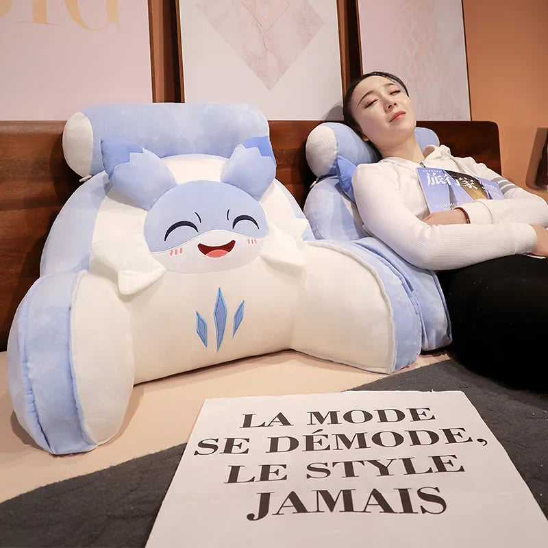 Sofi the Cute Baby Blue Hybrid Dragon Cushion Seat-Kawaii Dream